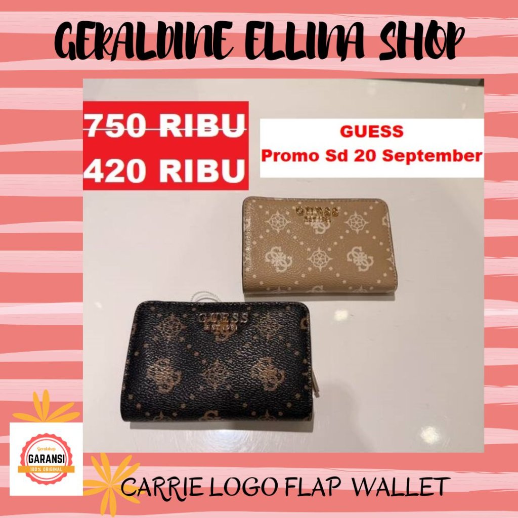 Dompet wanita guess ORIGINAL 100% sale VALLA SMALL WALLET