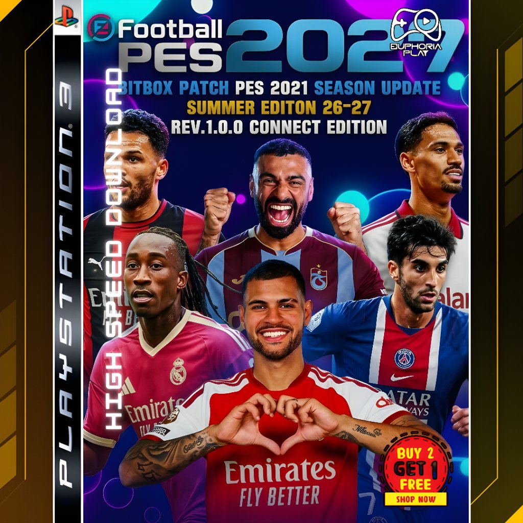 EFOOTBALL PES 2027 – BITBOX PATCH SUMMER SEASON UPDATE REV 1.0.0 – Game PS3 HEN Digital (Format PKG)