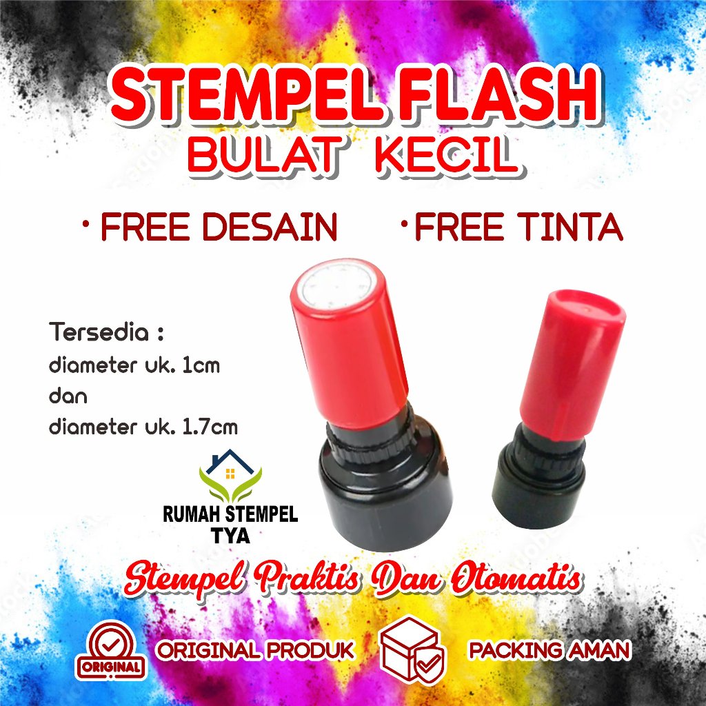 STEMPEL BULAT KECIL/ STEMPEL OK/ STEMPEL BULAT/  WARNA