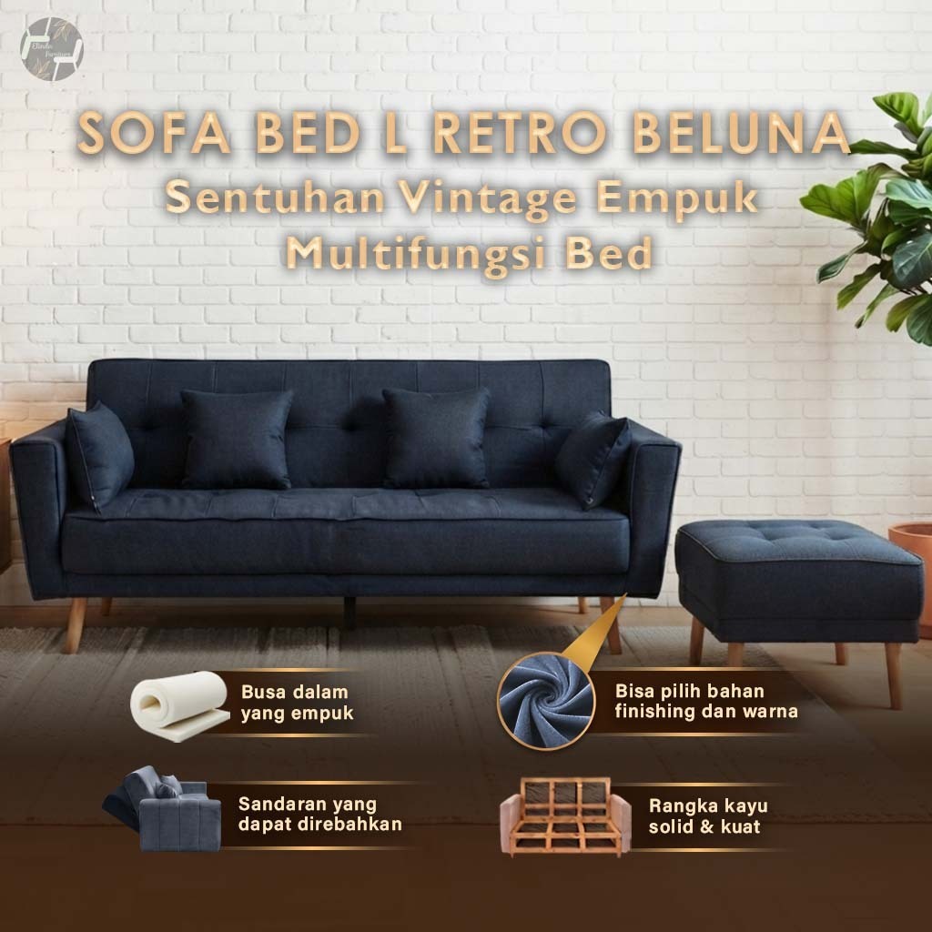 Sofa Bed L Retro Beluna