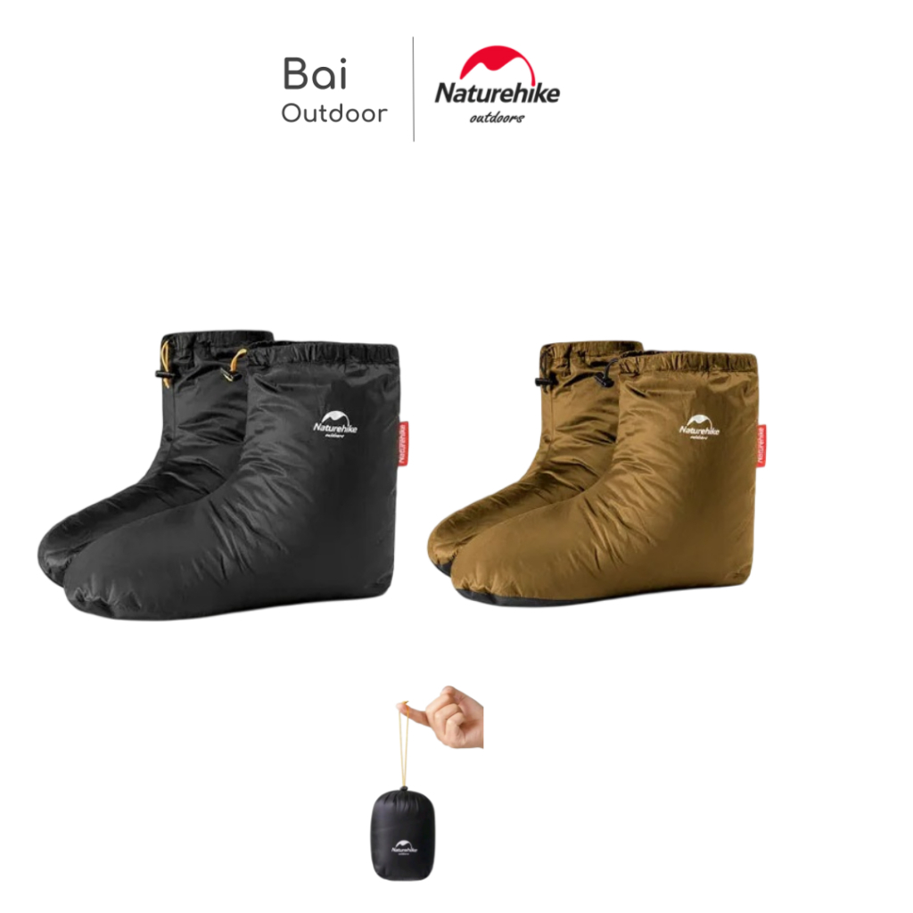SEPATU GOOSE DOWN NATUREHIKE NH18S023-T KAOS KAKI BULU ANGSA CAMPING