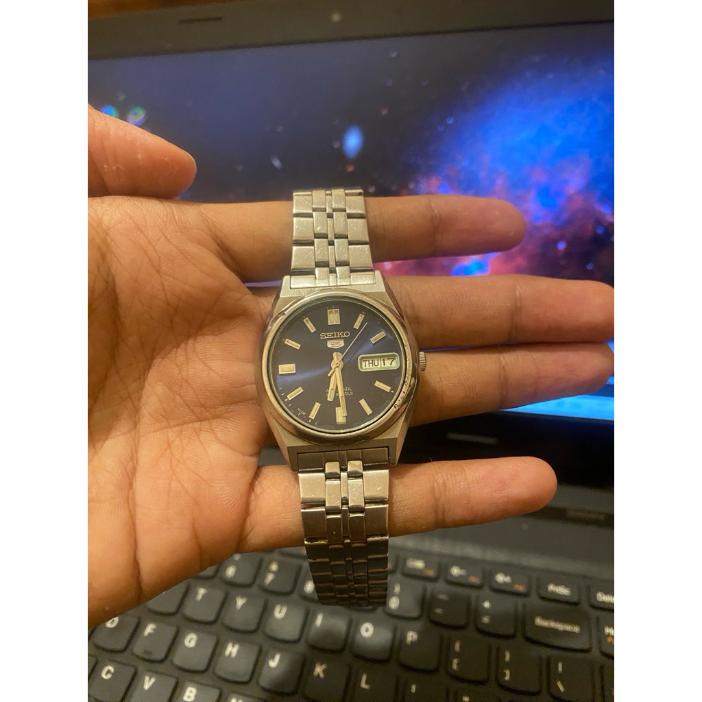 seiko 5 7s26 blue dial