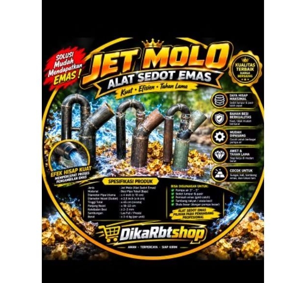JET MOLO 3INCH FLUS REDUSER ALAT TAMBANG EMAS