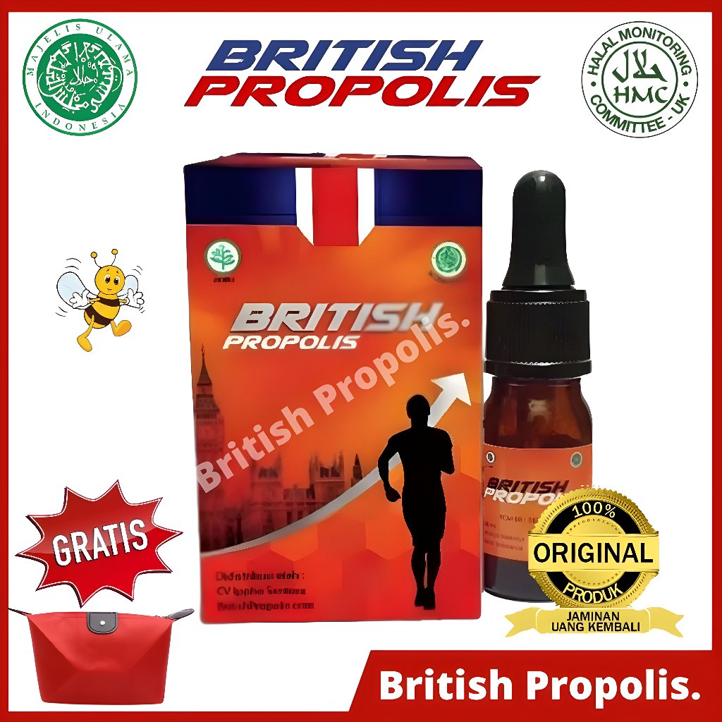 British Propolis Original 100% Bantu Atasi Kolesterol Asam urat Diabetes Promil Kista