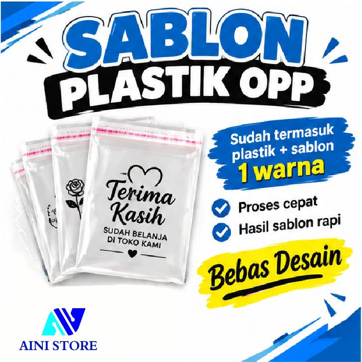Plastik OPP custom sablon / plastik OPP sablon / plastik kemasan roti