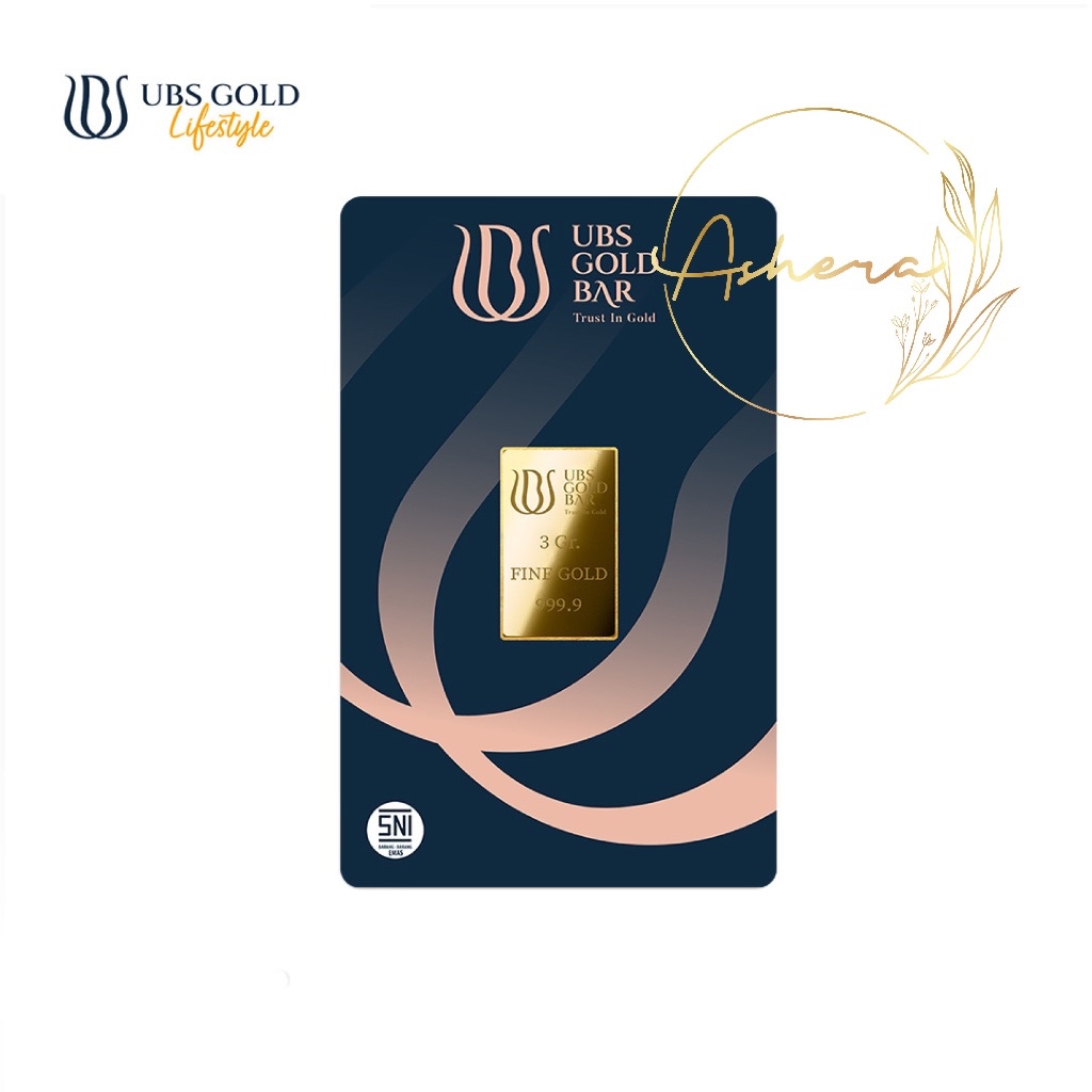 AsheraGold UBS 3 5 dan 10 Gram Certieye LM LA Emas Logam Mulia