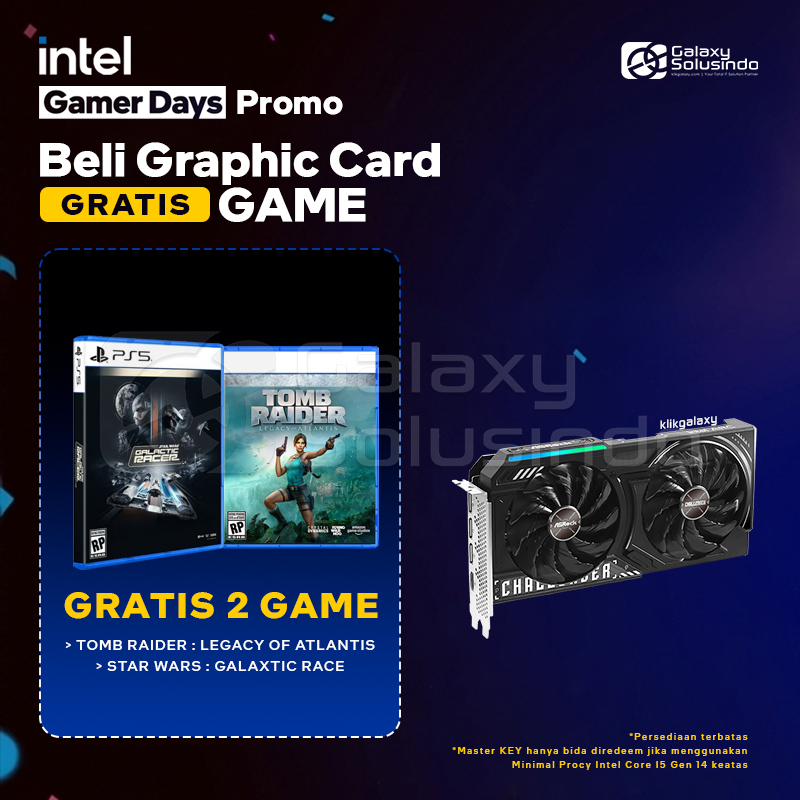 Asrock Intel ARC B580 CHALLENGER 12GB OC GDDR6 - VGA Intel Arc B580 DDR6 Graphic Card