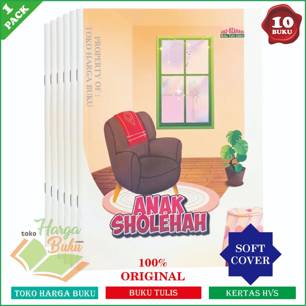 1 PAK ISI 10 BUKU TULIS ISLAMI Kertas HVS 38 Lembar Ukuran A5 Putih Adz-Dzahabi