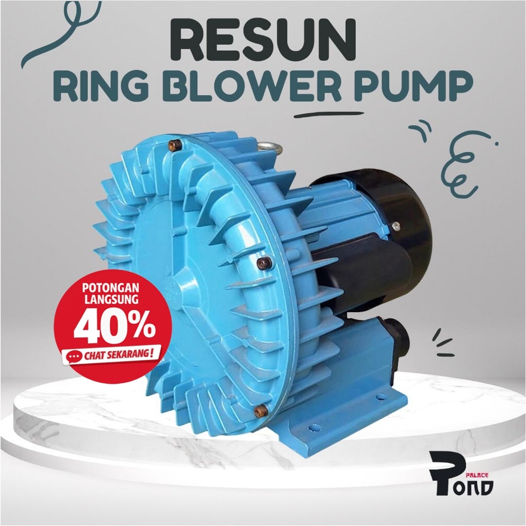 Pond Air Jet Pump Blower Turbo Tambak Kolam Resun GF 250 Watt 450LPM