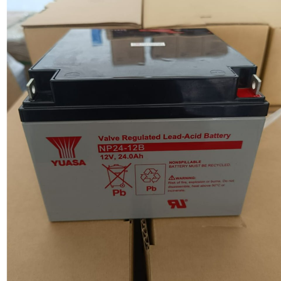 YUASA AKI KERING NP 24- 12 ACCU 12V 24AH - BATERAI BATTERY VRLA (12V 24AH)