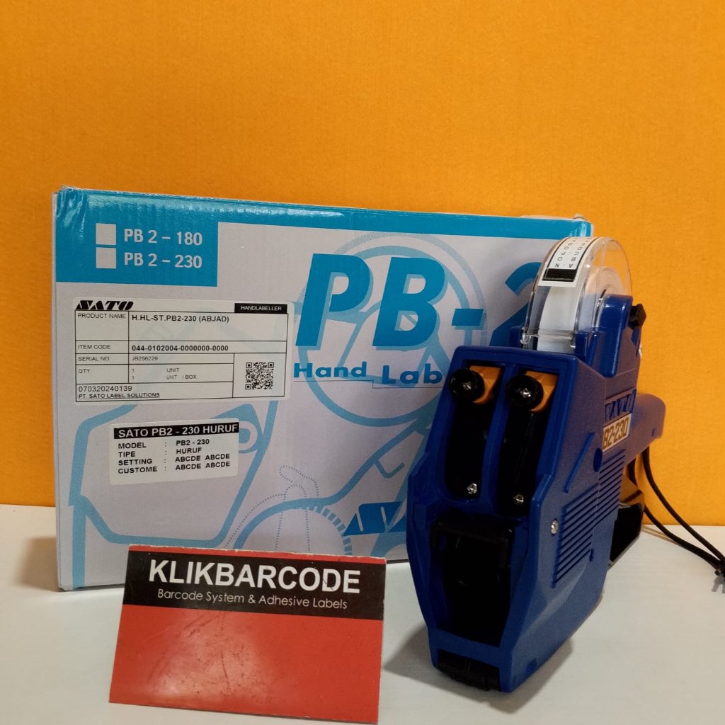 Labeller SATO PB2-230 (Mesin Label) Alat Harga Original PT.SATO LABEL - HURUF-HURUF