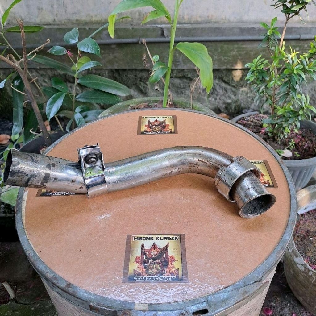 leher knalpot suzuki a100 ORIGINAL leher knalpot a100 sambungan knalpot suzuki a100