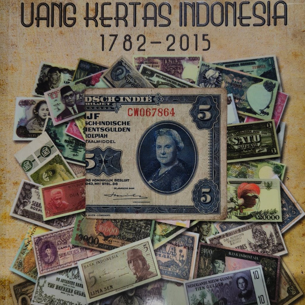 Uang Kuno 5 Rupiah Senering Vijf Gulden NICA 2 Huruf 6 Angka Grade VF