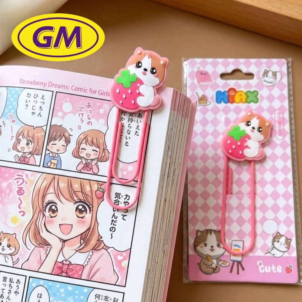 GM BOOKMARK Pembatas Buku Lucu Kawaii Giant Paper Clip Klip Jepit Buku Cute Aesthetic