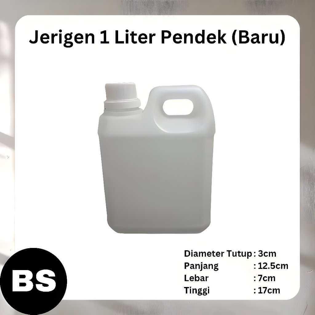 Jrigen Jerrycan Jerigen 1 Liter DAMDEX Pendek (BARU)
