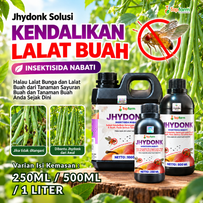 Obat Lalat Buah Topfarm / Obat Lalat Buah Kacang Buncis / Obat Hama Lalat Bunga Dan Buah Kacang Bunc