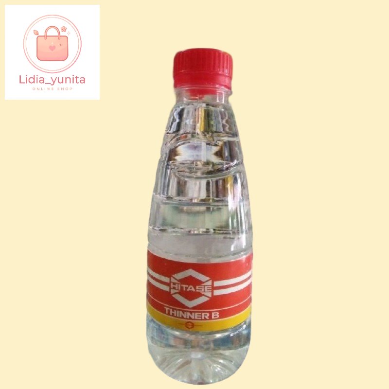 THINNER B HITASE 300ML / PENGENCER CAT MINYAK KAYU BESI / THINNER BOTOL MURAH