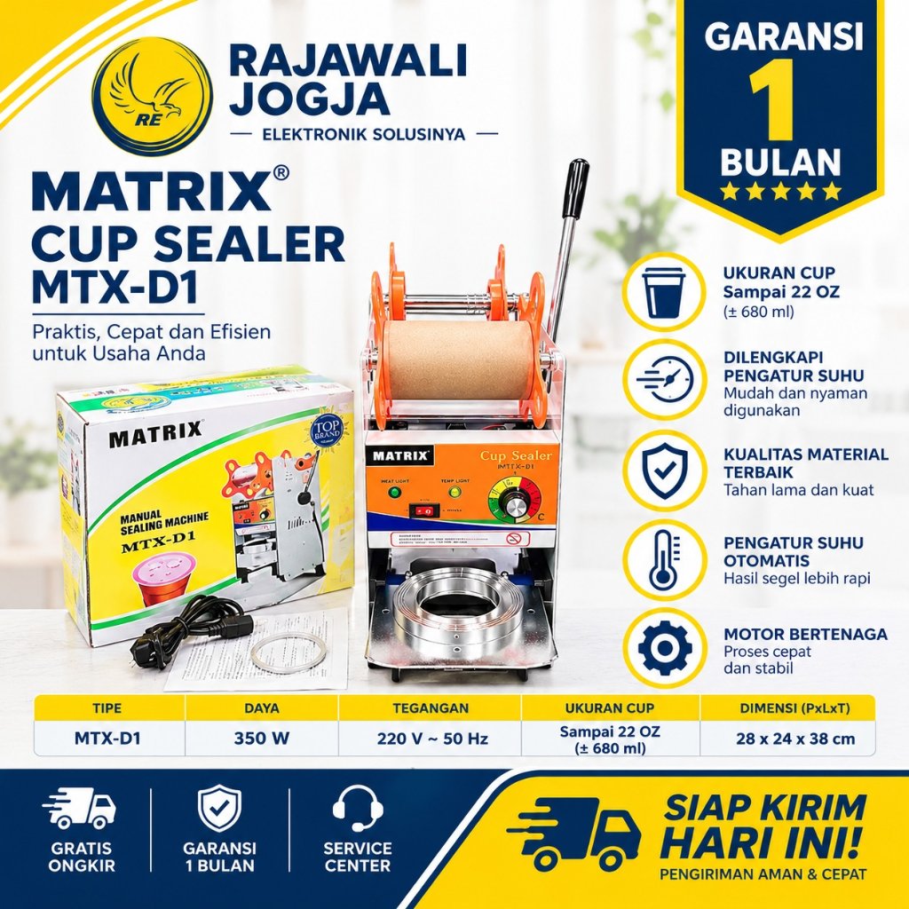 Cup Sealer MATRIX MTX-D1 Mesin Press Cup