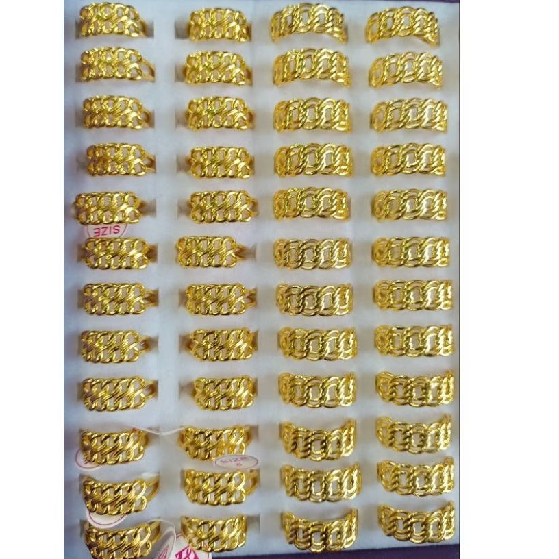 Cincin rantai 24 | Cincin terlaris | Cincin polos | Cincin double rantai