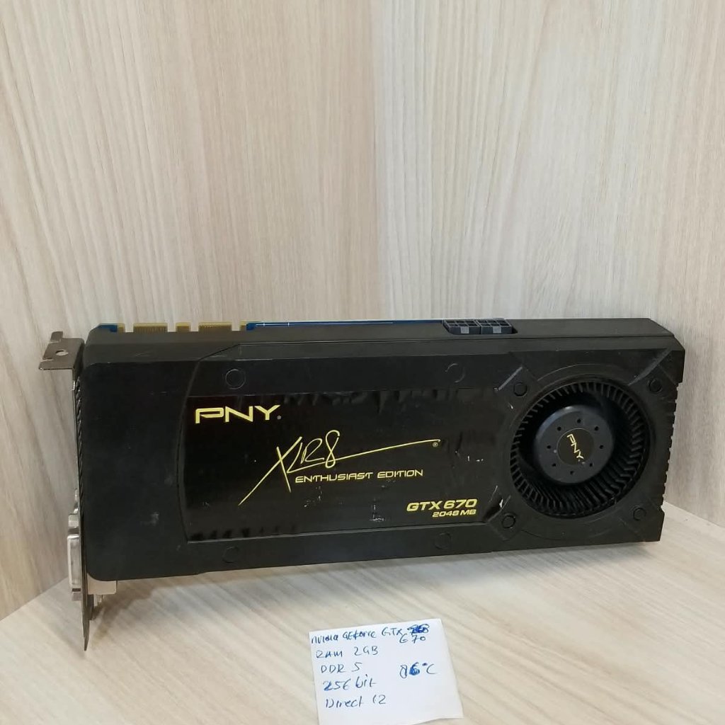 VGA NVIDIA GEFORCE GTX 670 2GB DDR 5 256BIT DIRECTX 12 bekas copotan normal bergaransi