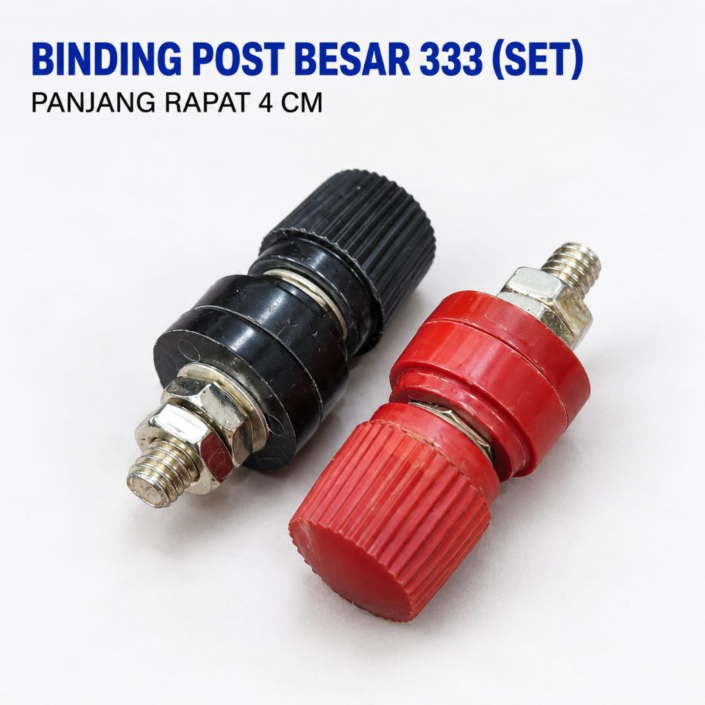 Binding Post Putar Besar 333 & JS555 / Terminal Kabel Speaker 333 & JS 555 (Pilih Varian)
