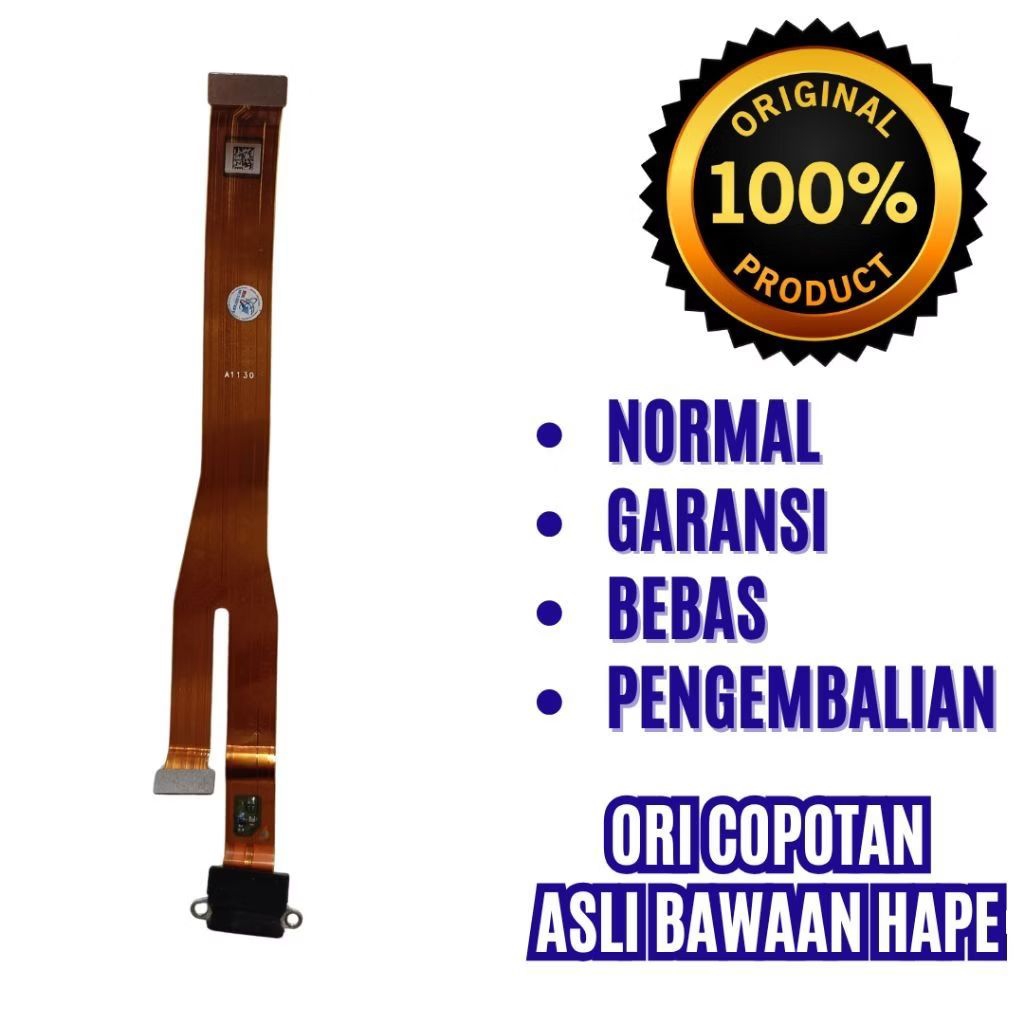 Flexible cas oppo a3s original copotan - cph1803 - flexible charger - ori cabutan bawaan