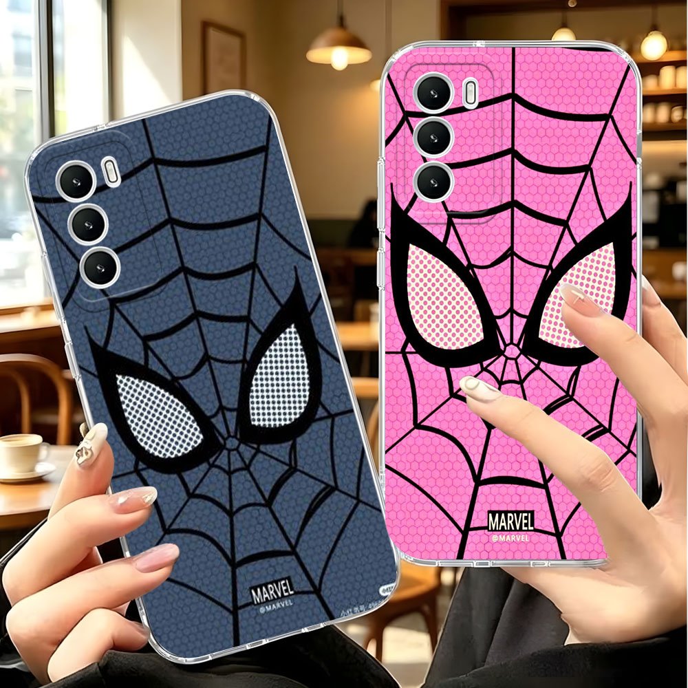 Case HP Motif Jaring Timbul Transparan Softcase Anti Gores – Pink & Navy TYPE HP SAMSUNG A04S,SAMSUN