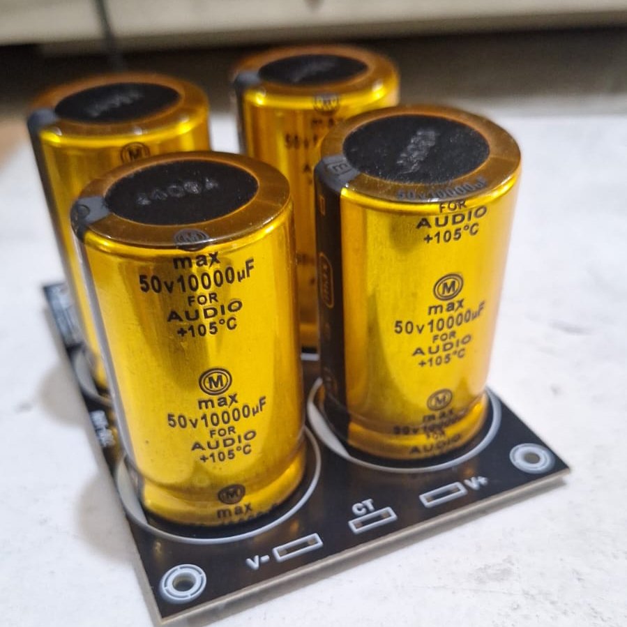 PSU 4 ELCO 10000UF50V 80V 100V MAX GOLD ORIGINAL / Elco 10000uf original