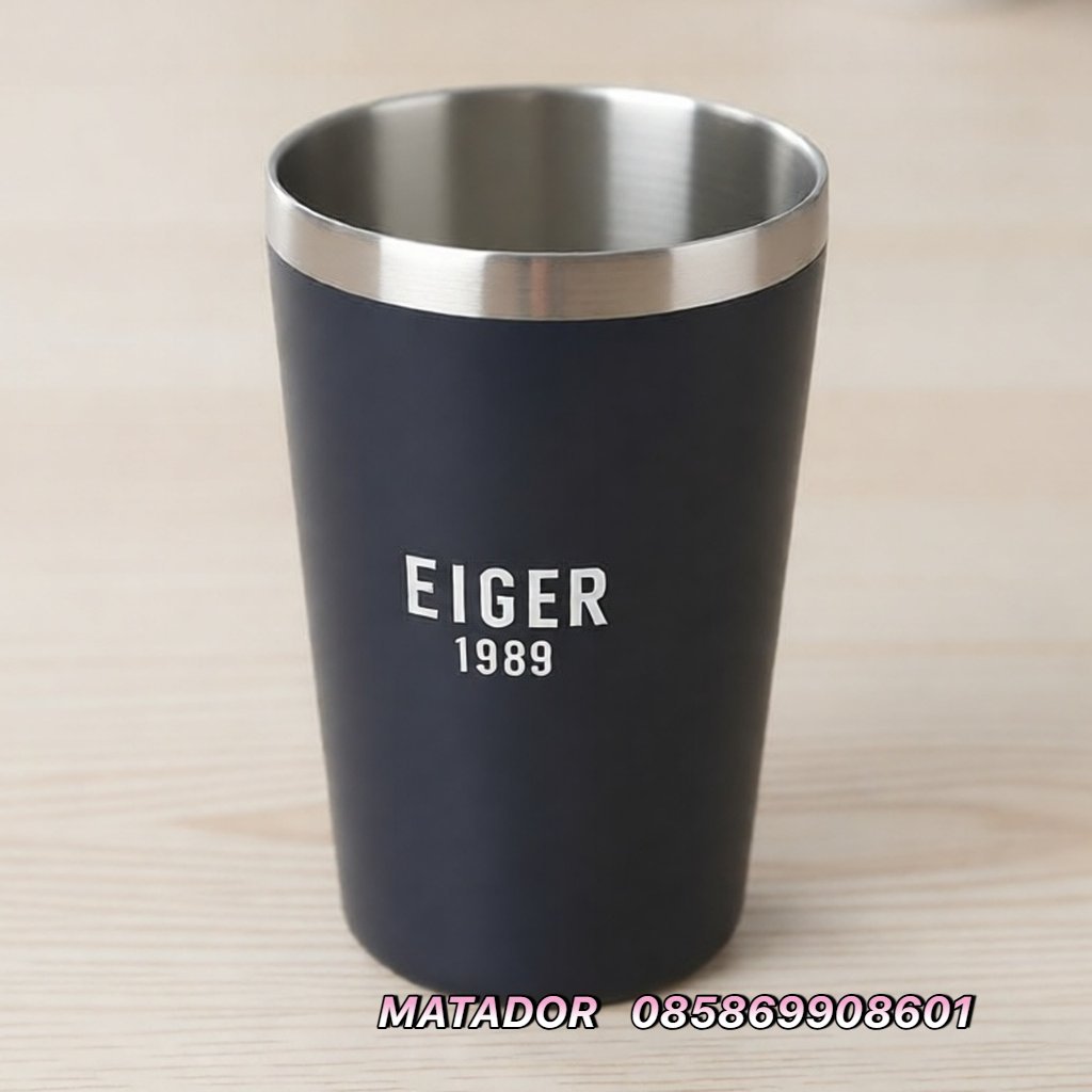 GELAS STAINLESS EIGER CALIS COFFEE CUP 360ML ORIGINAL