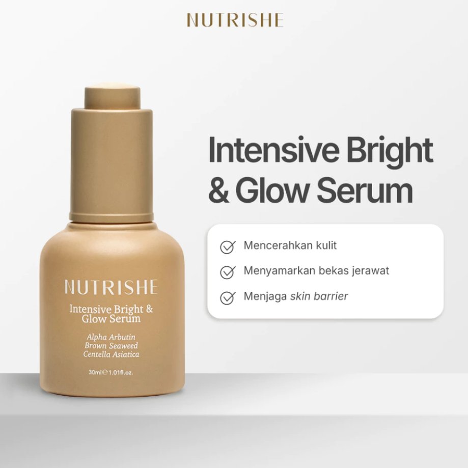 Nutrishe Intensive Bright & Glow Serum 30ml (preloved pemakaian pribadi)