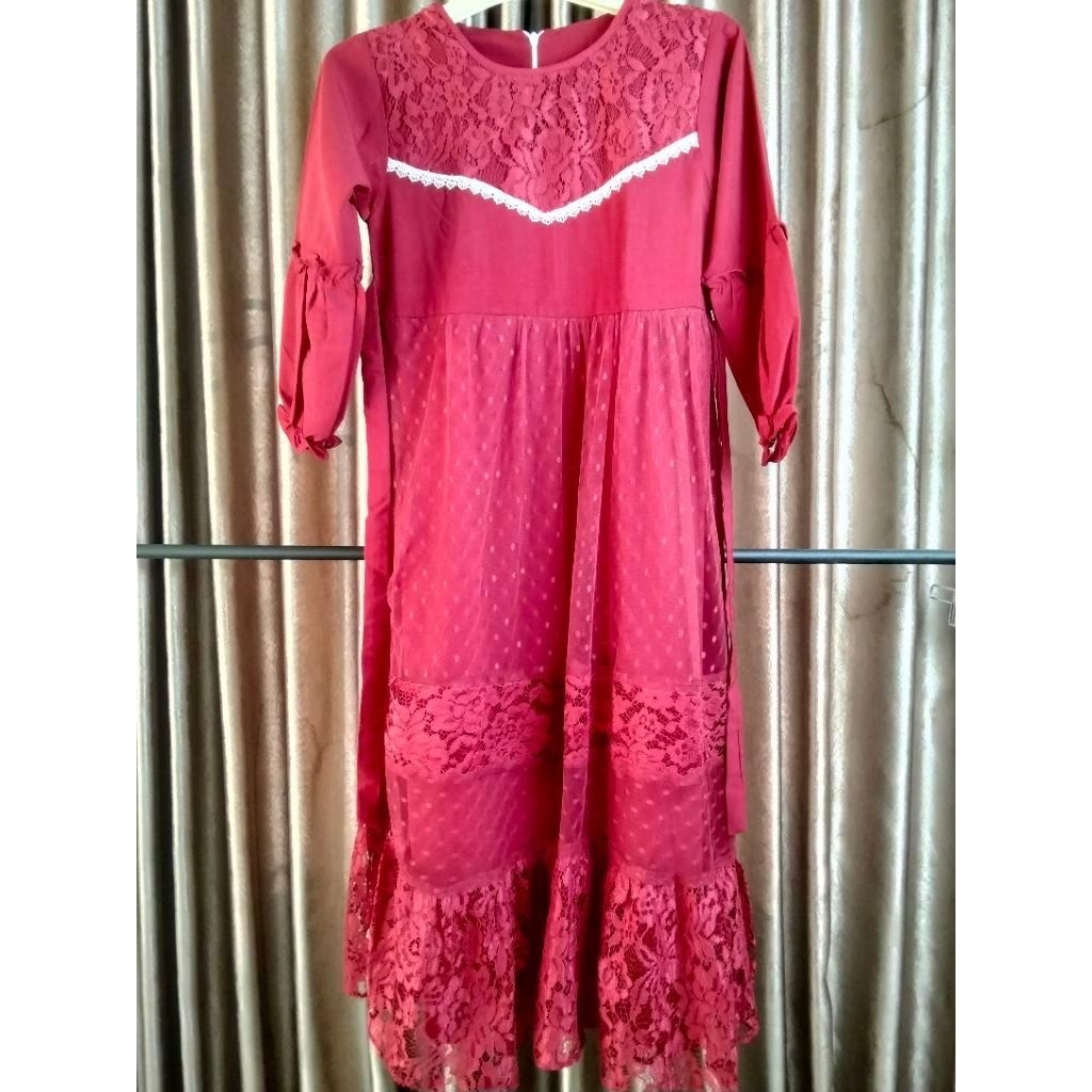 Gamis Brokat Anak Remaja
