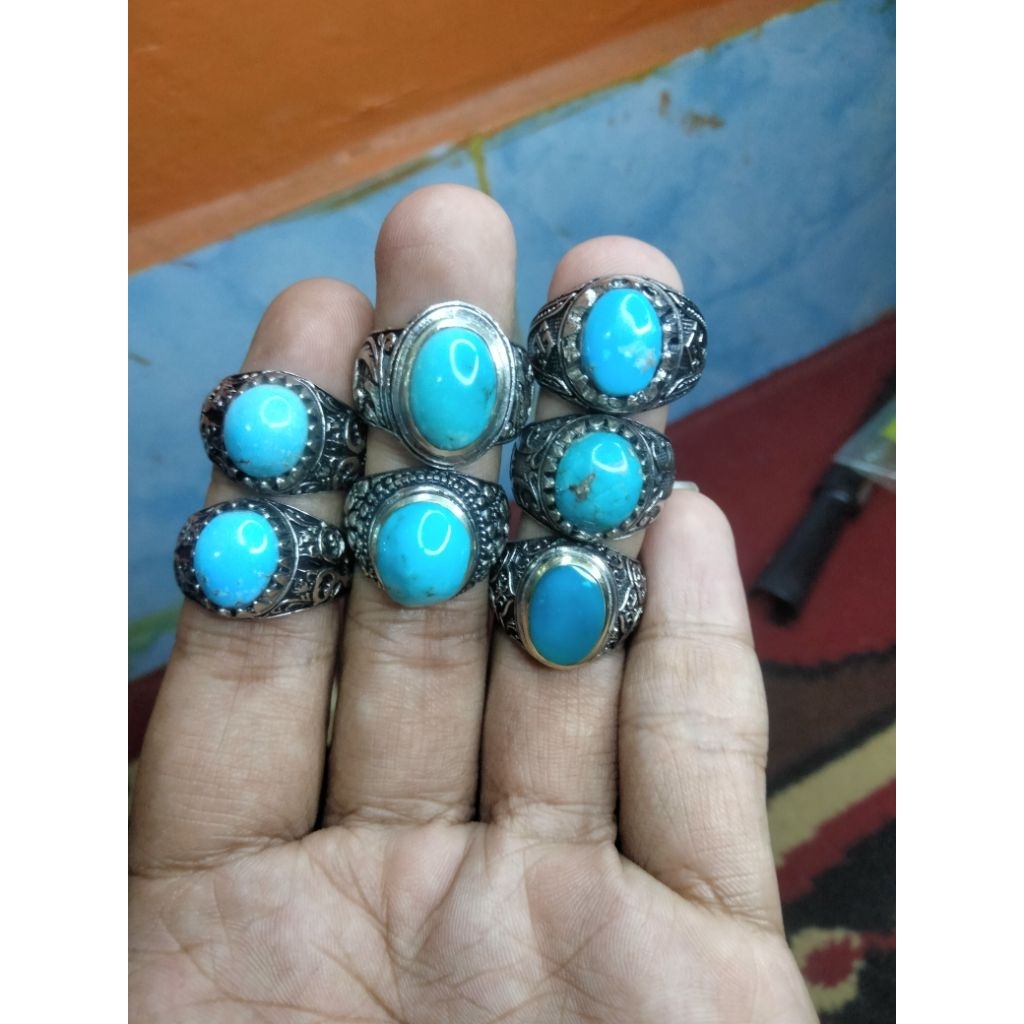 cincin batu akik pirus mesir