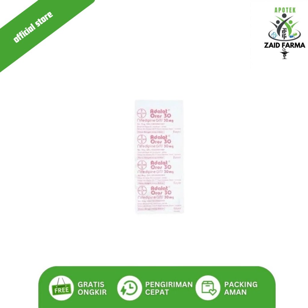 Adalat Oros 30Mg 1Blister @10 Tablet