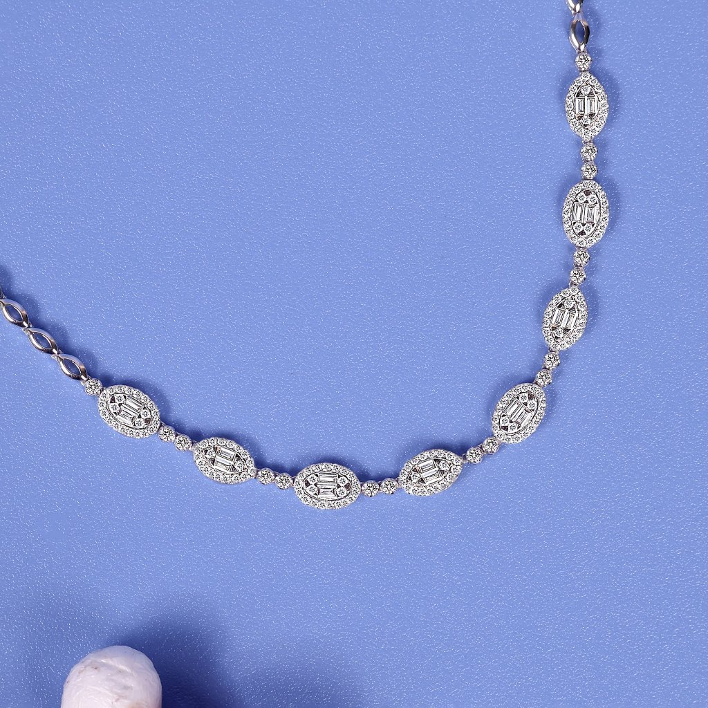 Kalung Berlian Eropa Model Ovalia Setting - JB Berlian