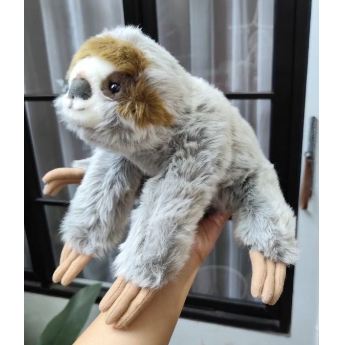 Boneka Hewan Kukang Sloth Mirip Asli