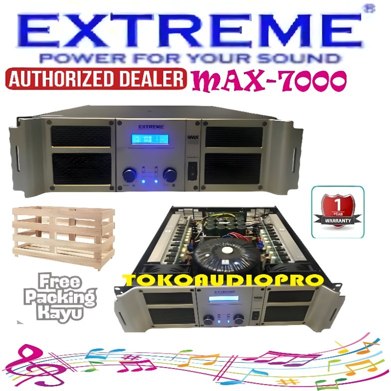Power Extreme MAX7000 Power Amplifier Extreme Max-7000