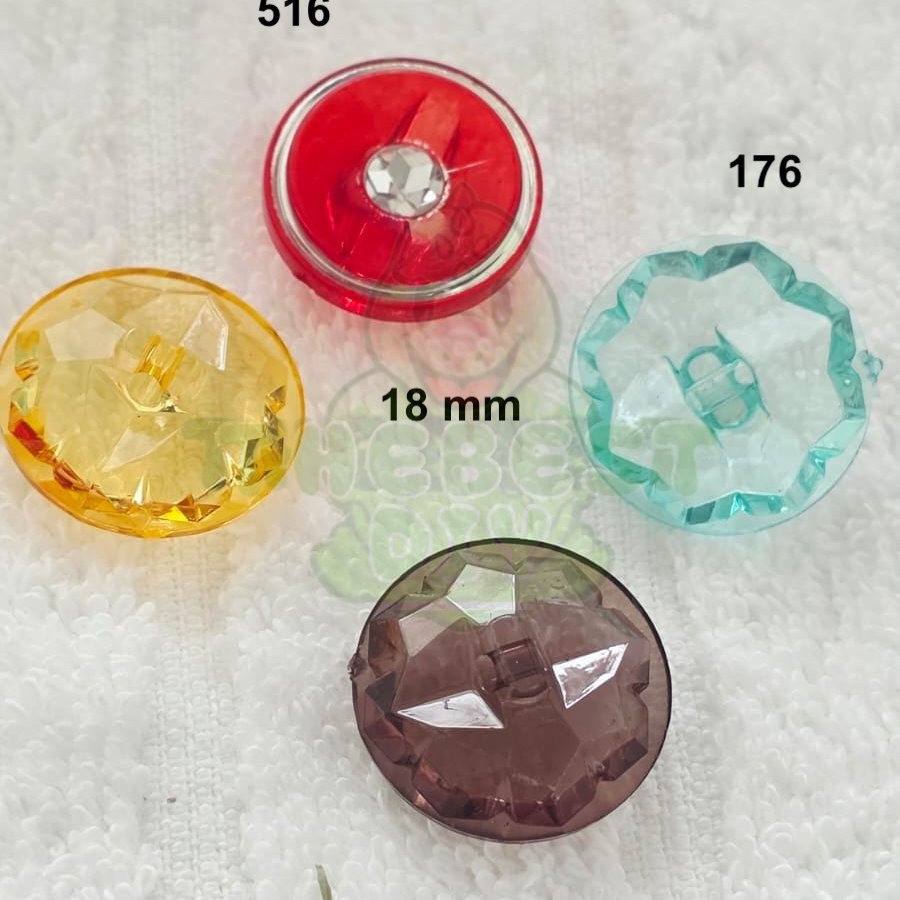 KANCING BAJU KRISTAL/ KANCING BENING UK 13MM SD 21 MM/ 5 PCS