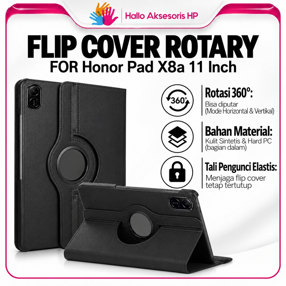 Honor Pad X8A Case / Flip Cover Honor Pad X8A - 11 Inch 2024 Rotary Case Casing