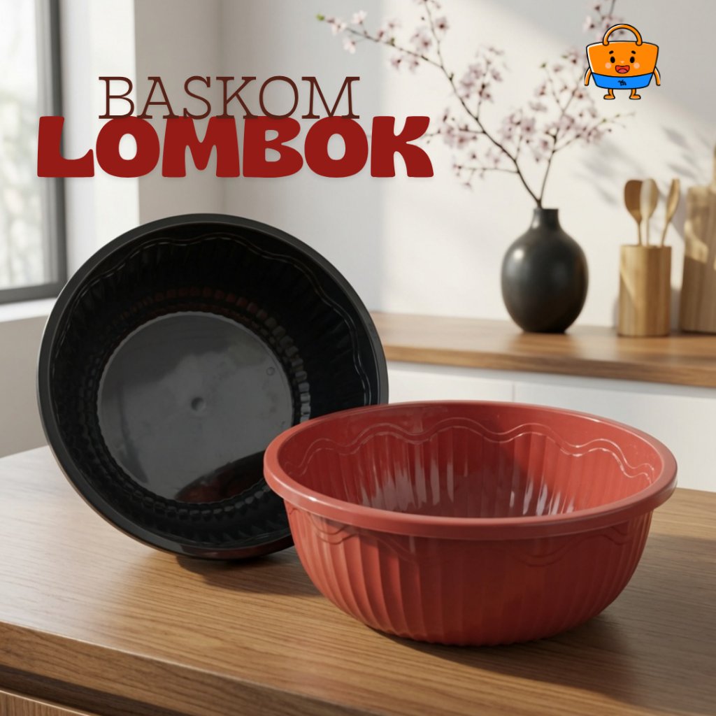 Baskom Plastik Jumbo Tebal / Wadah Sembako Hajatan Selamatan Bancaan / Baskom Cuci Baju Kompor Sayur