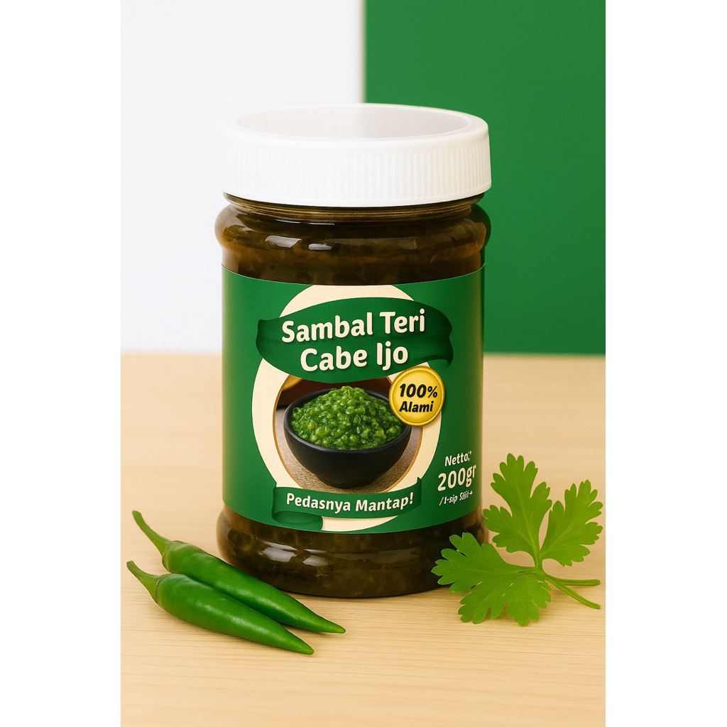 

Sambal Teri Cabe Ijo