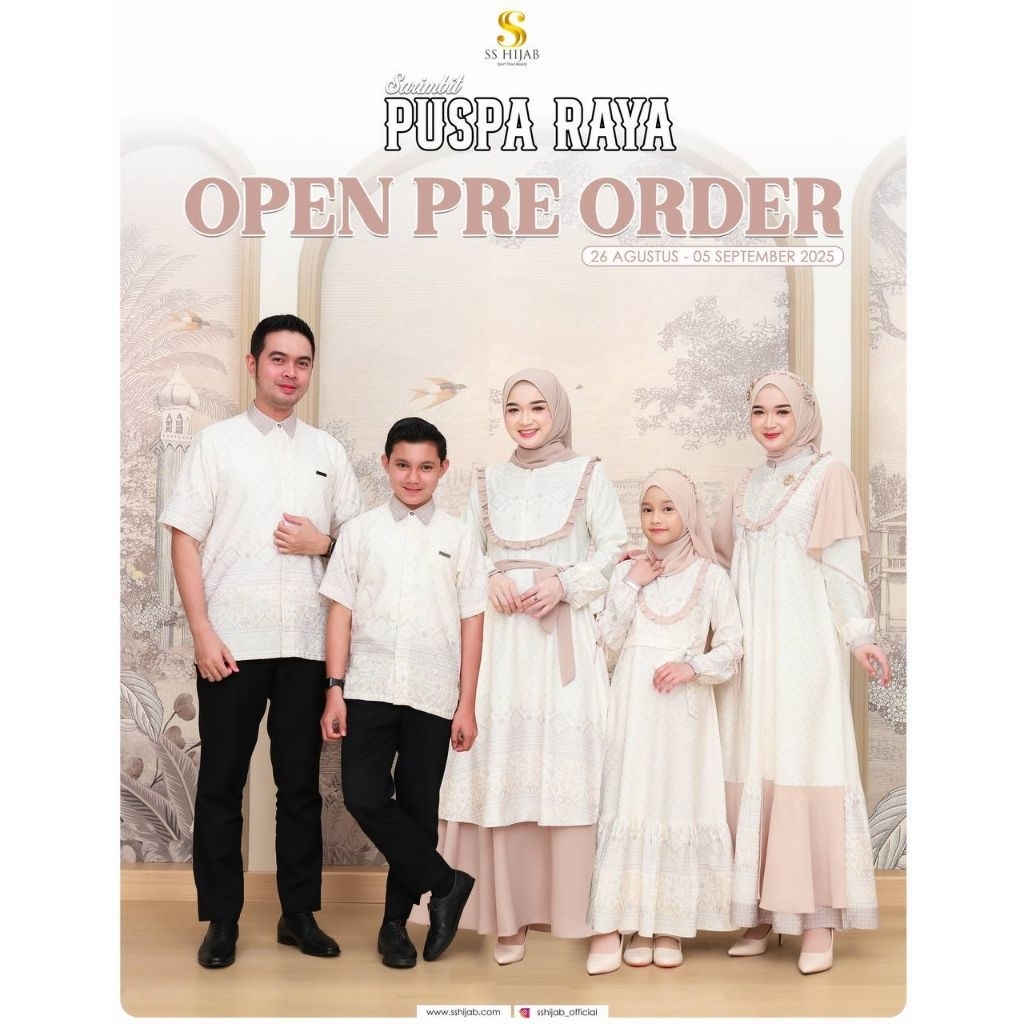 PO‼️[ORDER VIA CHAT-JANGAN CHECK OUT] Sarimbit Keluarga Lebaran Idul Fitri 2026 Puspa Raya Sarimbit 