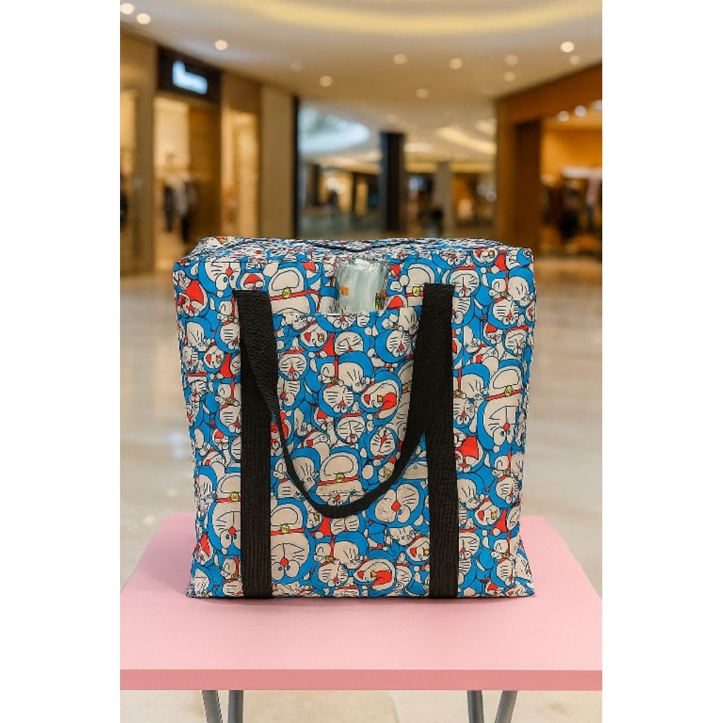 Tas Mudik Doraemon Tas Barang Terpal Import Motif