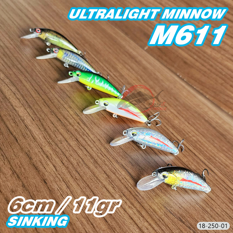 Ultralight Minnow 6cm/11gr Sinking ; MINNOW ULTRALIGHT 6CM/11GRAM