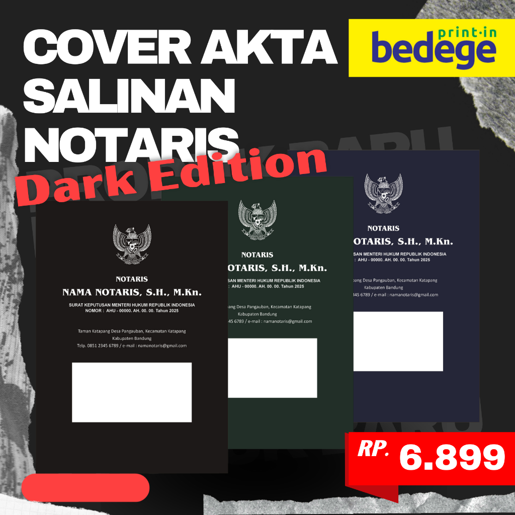 

CETAK COVER AKTA SALINAN NOTARIS model Jendela (dark edition)