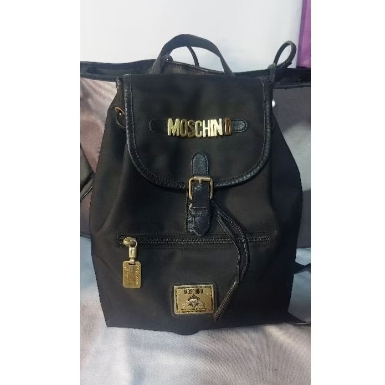 Preloved Ransel Bag Hitam Moschino