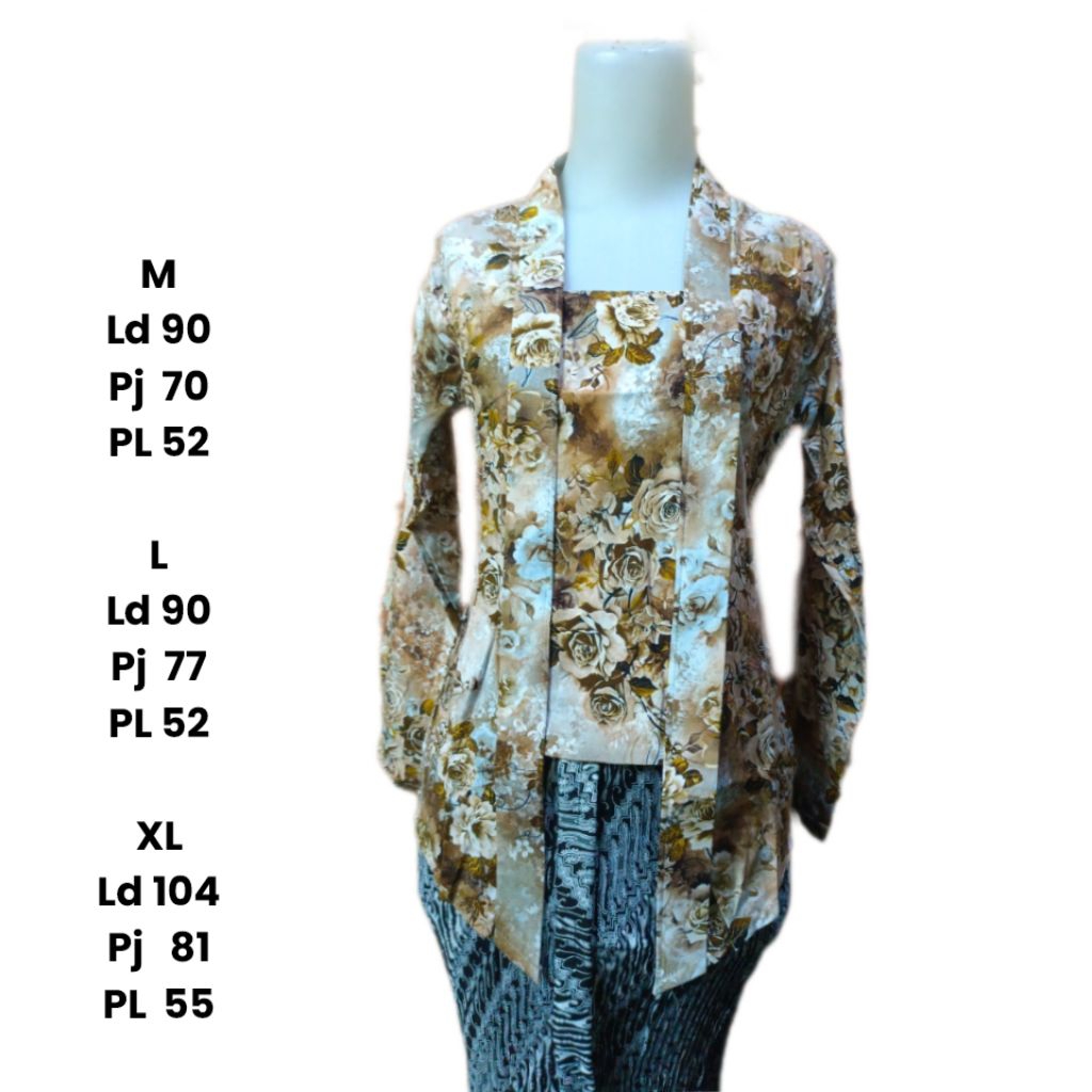 kebaya kutubaru bunga/Kebaya Jaman dulu/kebaya Jadul