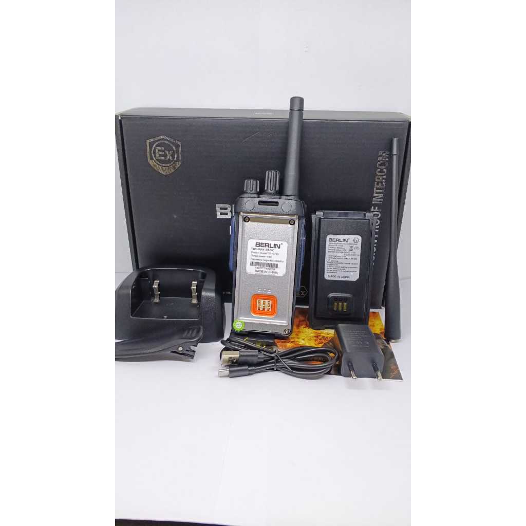 HT HANDY TALKIE BERLIN BL - DP 777 EXPLOSION PROOF VHF HT BERLIN BL-DP 777 EX GASPROOF