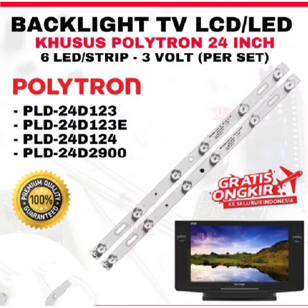 backlight tv Polytron 24inch