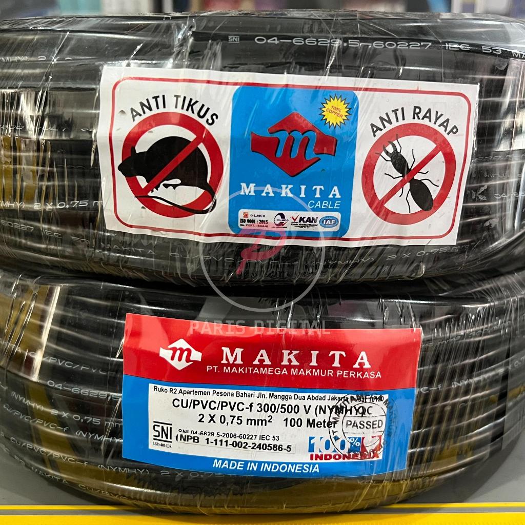 Kabel Audio Speaker 2x0.75 NYMHY Makita Kabel Listrik 2x0.75 TEMBAGA MURNI Meteran