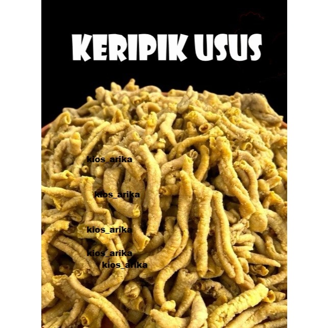 

Keripik usus ayam Crispy Super premium 250 gram